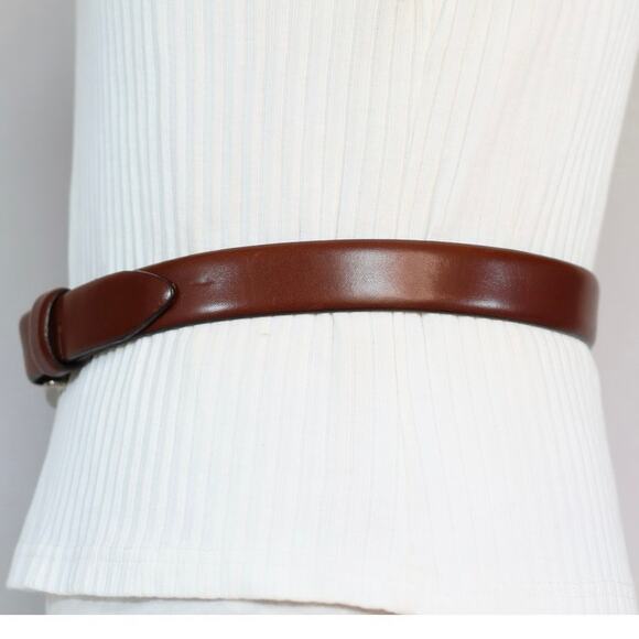 Kenneth Cole Belt 30 Waist Cinnamon Brown Handcrafted Italian Leather - Picture 2 of 12